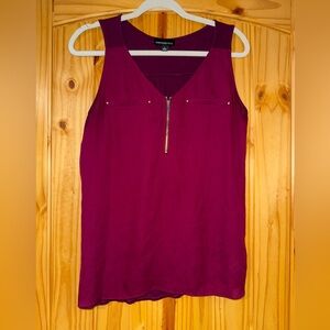 Fortune & Ivy Burgundy Sleeveless Top
